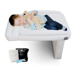 Flyaway Designs Kids Blow Up Airplane Bed